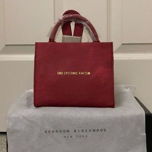 Brandon Blackwood Red Denim EST mini bag